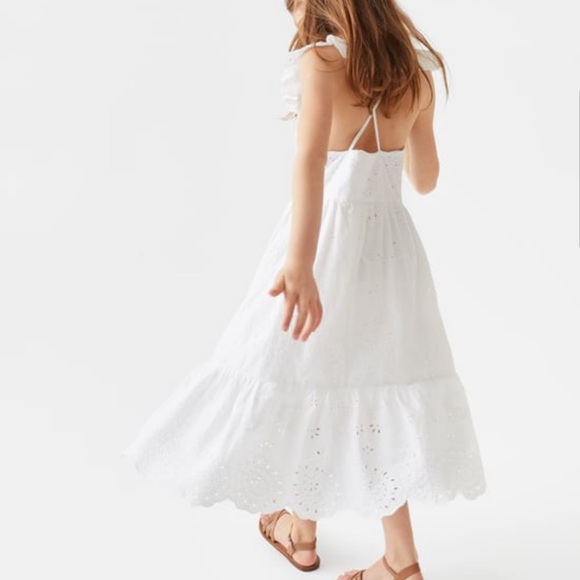 white eyelet sundress